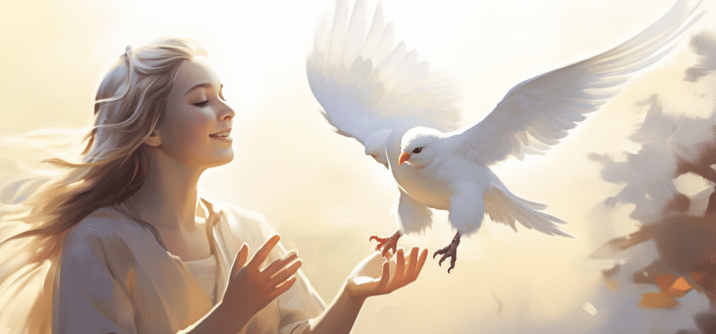 white dove for twin flames